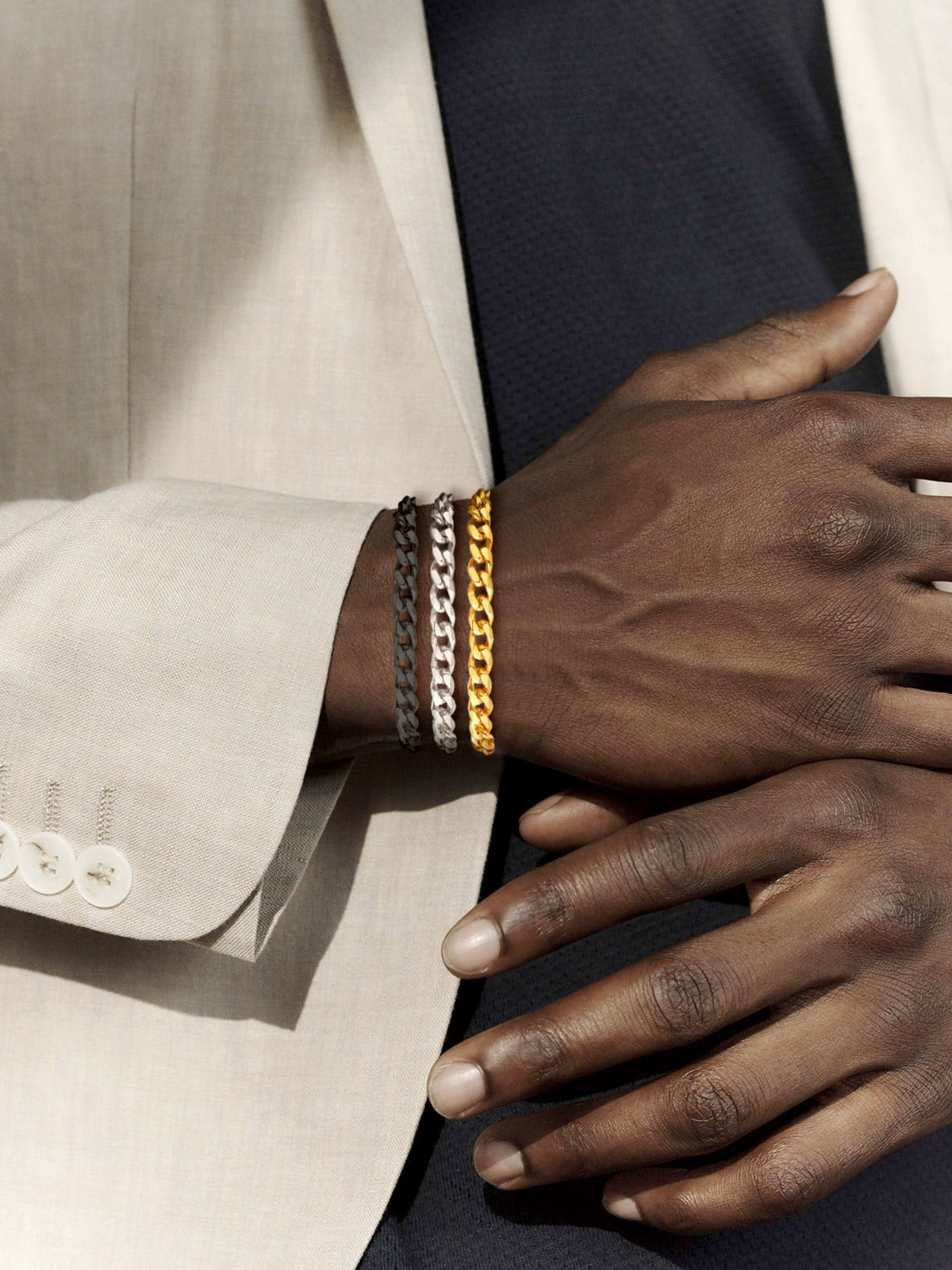 Men Chain Bracelet Cuban Stainless Steel Curb Bracelet 6MM 8.3 Inch Silver Wrist Bracelet Mens Birthday Valentines Day Jewelry Gifts for Him Dad Adults Age